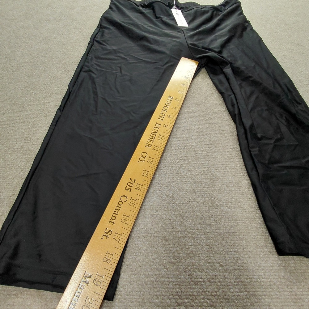 Hollipick Womens Swim Cover-Up Pants Deep Black Size 18W Plus NEW - Picture 7 of 10